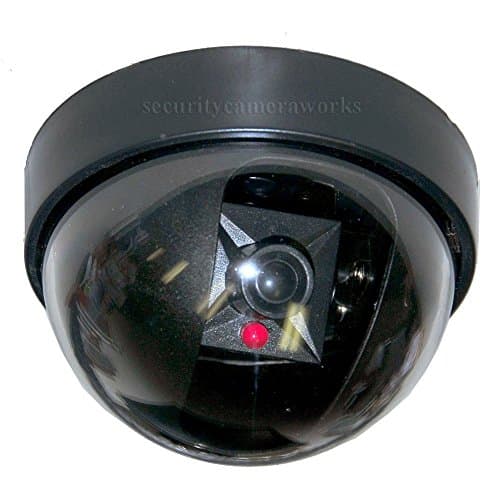 Kakde's & Co. Pcs Dummy Cctv Dome Camera With Blinking Red Led Light ( 1 Piece)