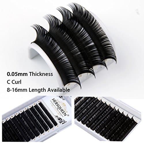 .05 Russian Volume Eyelash Extensions Cashmere Mink Lashes C D Curls Russian Mink Fan Lash Salon Lash Tray Semi Permanent Individual Lash Natural Volume Fan Silk False Lash