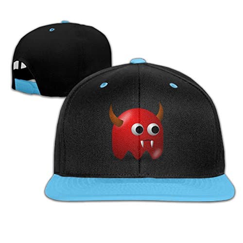 Child Devil With Horns Clipart RoyalBlue Adjustable Snapback Hiphop Baseball Caps One Size