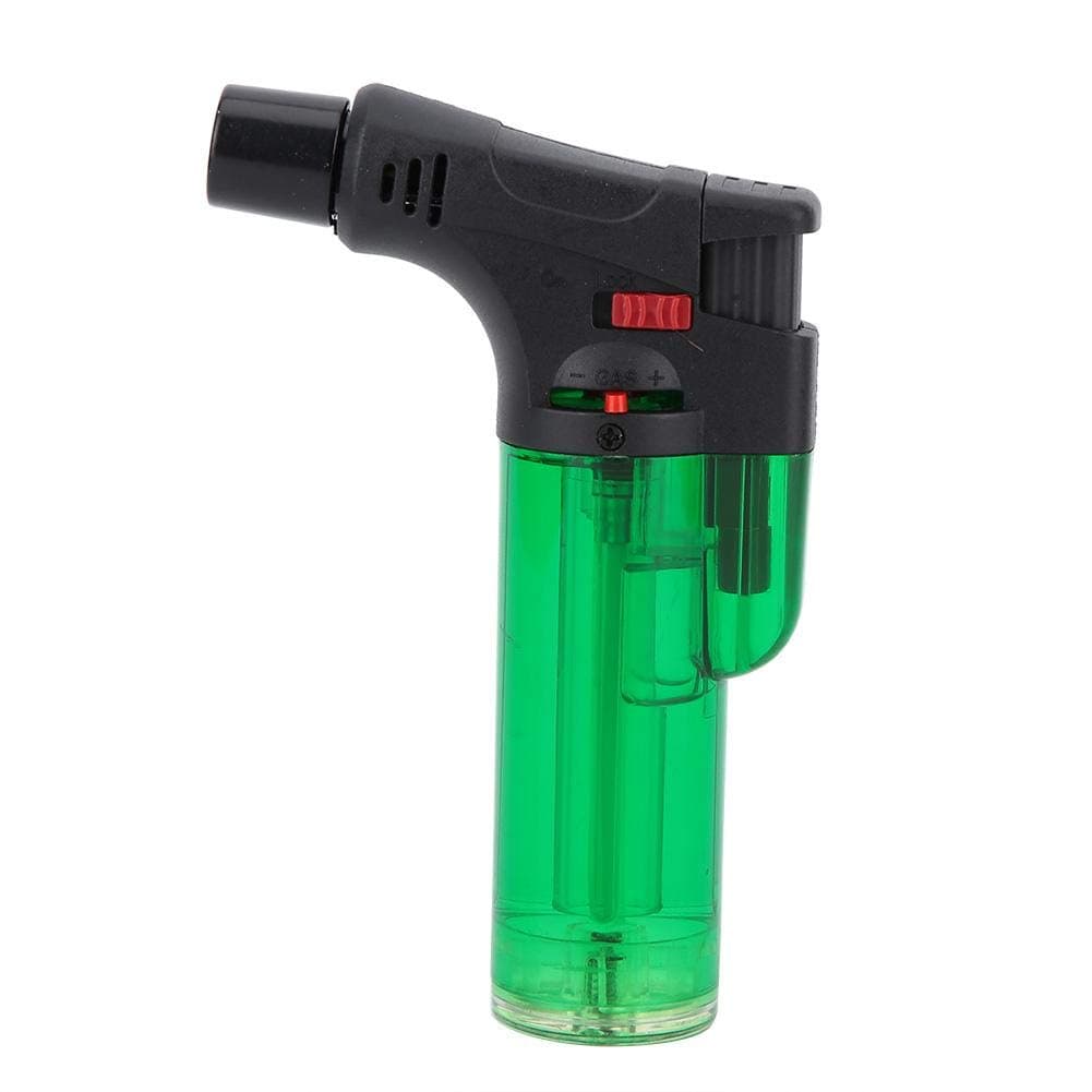 Jeffergarden BBQ Lighter Grill Tool Portable Handheld Lightweight Windproof Universal Fireplace Candle Igniter for Home Outdoor(绿色)