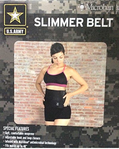 U.s.army Slimmer Belt with Microban(r) Antimicrobial Technology Fits Waists up to 40 Inch