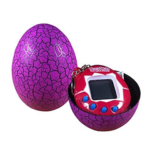 Cartoon Electronic Pet Hand-hold Digital Virtual Game Machine Kids Toys Egg Gift (Purple)