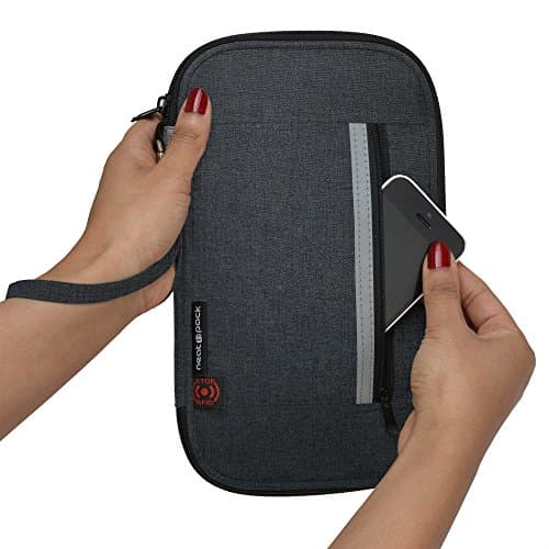 NeatPack RFID Travel Wallet, Document Organizer & Passport Holder, 10 x 6”