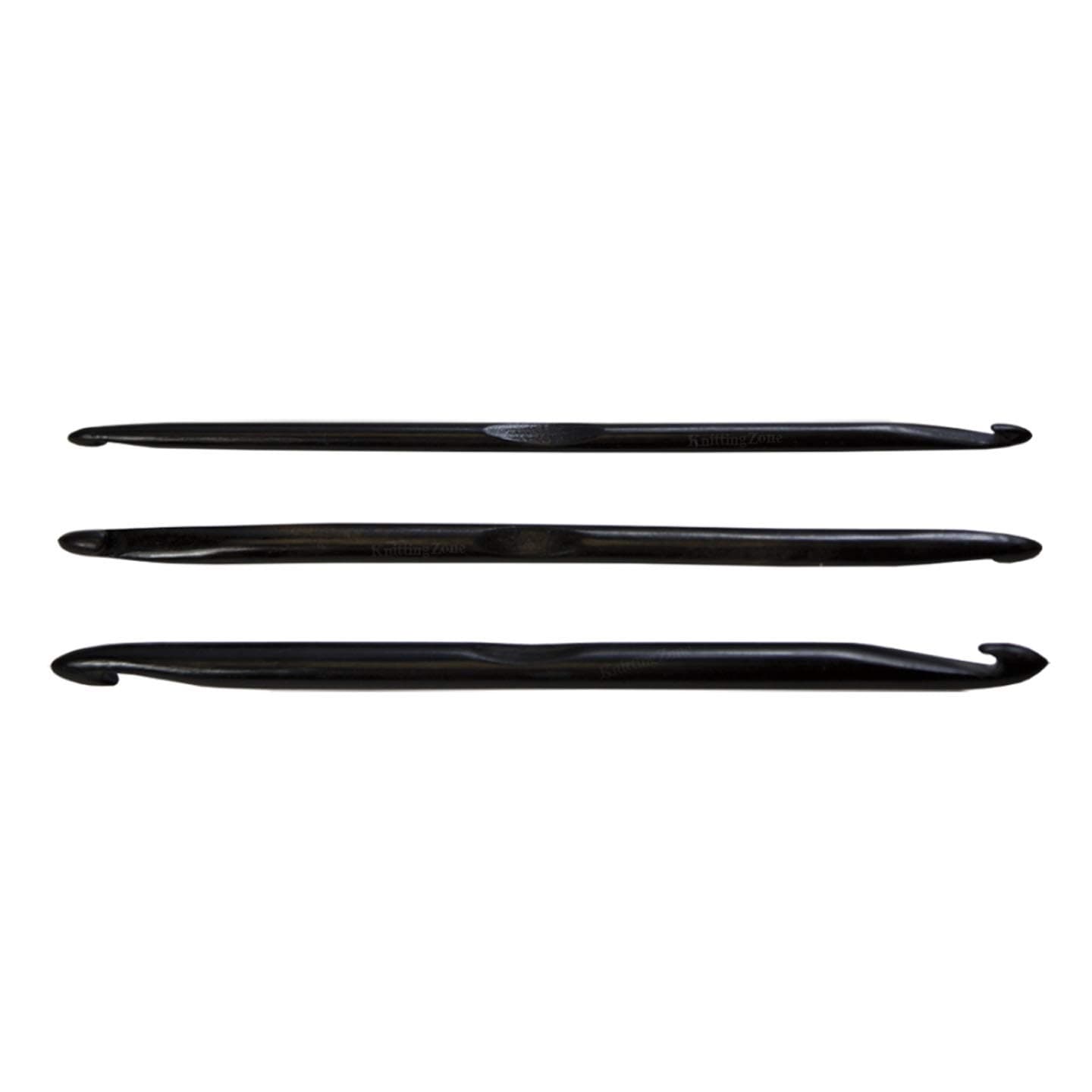 Nirvana Ebony Double Ended Crochet Hooks, Set of 3