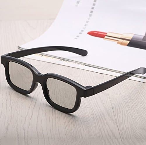 New Universal 3D Plastic Glasses 3D Glass For Dimensional Anaglyph Movie Game DVD Video TV(1PCS )