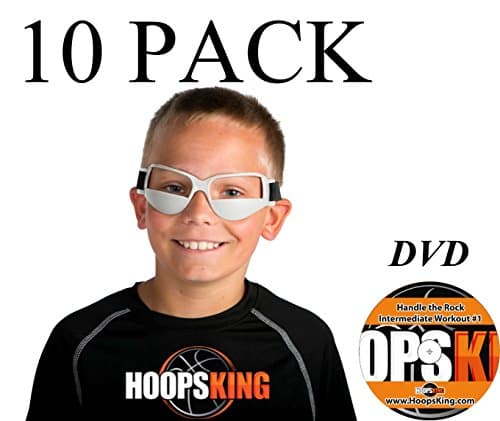 HoopsKing Basketball Dribble Goggles 10 Pack Plus Workout DVD