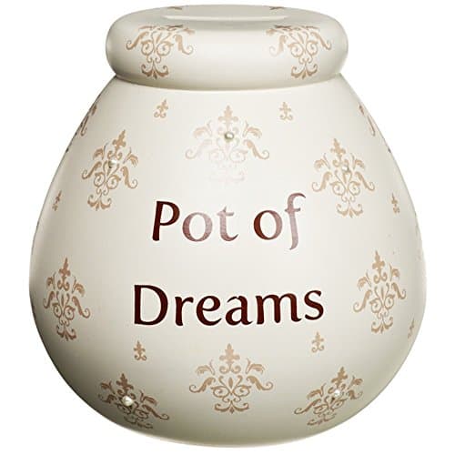 Pot of Dreams Fleur De Lys Ceramic Money Pot