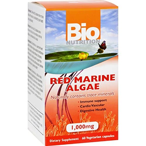 2Pack! Bio Nutrition Red Marine Algae - 1000 mg - 60 Vegetarian Capsules