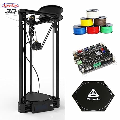 Unassembled DIY Reprap Kossel Mini Delta 3D Printer Support Auto leveling larger Print Size Rostock 3D Printer + With Heated and Bigger Power and Filament