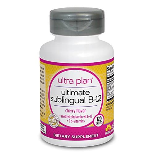 Ultra Plan Ultimate Sublingual B12 Energy Cherry, 120 Dissolve Tablets