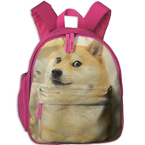 Shiba Inu Happy Face Elaborate Backpack For Primary School Student Portable Bags