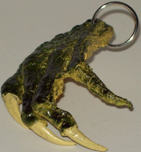Replica Crocodile Paw W Ring for Key Chain 3 Inches Lifelike Reptile-Pack of 3