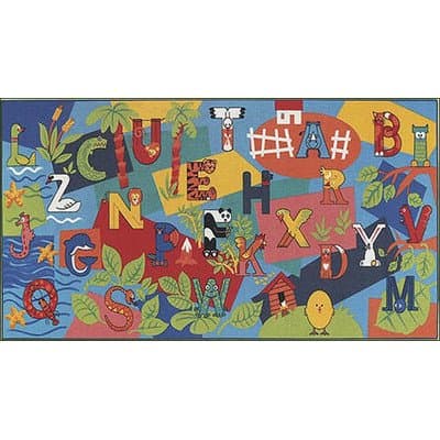 Custom Printed Rugs Children's Play Alpha Kids Rug