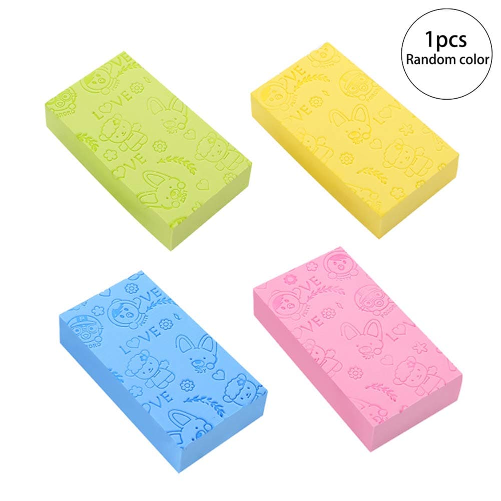 Xiton Body Sponge 1 Piece Soft Bath Sponge High Density Body Exfoliating Sponge Shower Rub Tools Body Washing Loofah Cleaning Sponge Towel For Baby Adults(Random)