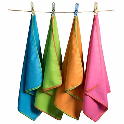 Microfiber Beach Towel and Microfiber Sport Towel by The Beach Palm. For Beach, Gym, Yoga, Swimming and Outdoors. Experience your life adventures in full vivid colors (XL 71”x32”- M 27”x16”)