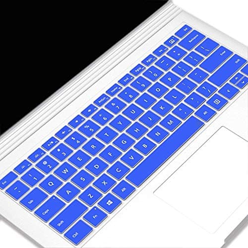Heycase for Surface Pro New 2018/2017 Surface Pro 6/Pro 5/Pro 4 Keyboard Skin Cover,Protector Ultra Thin Silicone Compatible for Microsoft Surface Pro 12.3 Inch,Transparent Blue