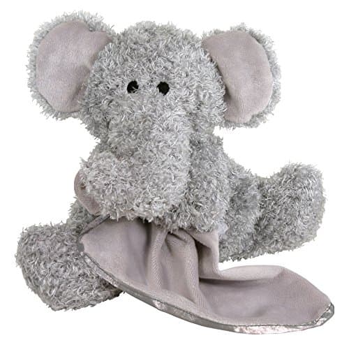 Stephan Baby Super Soft Plush Blankie Buddy Security Blanket, Grey Elephant