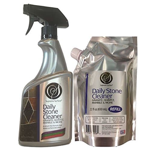 Supreme Surface Daily Stone Cleaner for Granite, Quartz, Marble and More, 24 fl oz Spray (2 Pack)