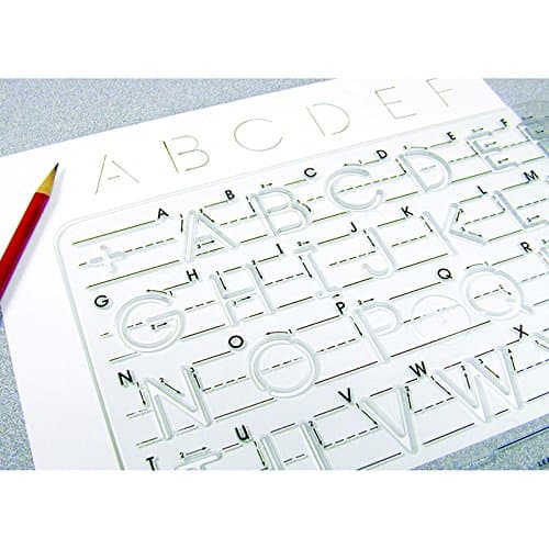 SCHOOL RITE TEMPLATE MAUSCRIPT UPPERCASE (Set of 6)