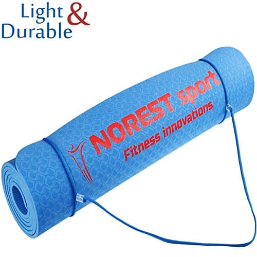 Thick Yoga Mat 1/4 - Exercise Mat - Workout Mat - Pilates Mat - Fitness Mat - Anti Tear Durable Non Slip Mat - High Density Eco Friendly Yoga Mat - Premium Printed for Best Workout