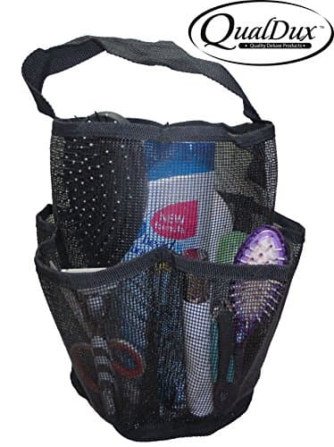 QualDux QD-101 Premium Quality Dorm Shower Caddy - Mesh Tote – Quick Drying - Rust and Mildew Free