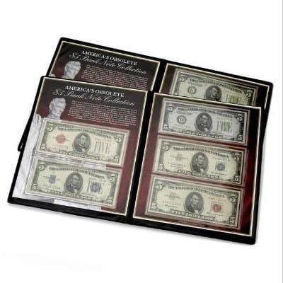 1928-1963 Set of 5 $5 Bank Notes