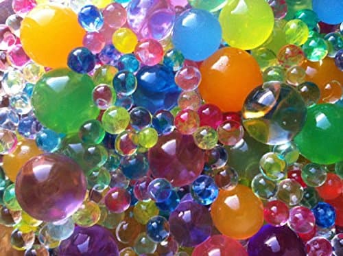 MarvelBeads 7500 Beads 3 Oz Marvel Beads Water Beads Gel Pearls 12 Color Rainbow Mix Makes 3 4 Gallons of Beads When Fully Absorbed