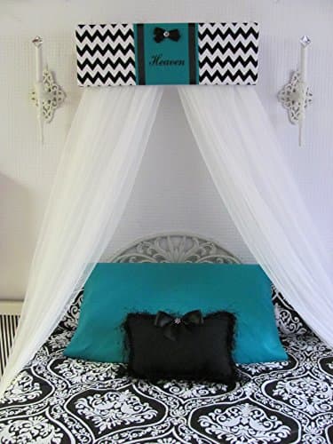 Crib Crown Canopy FREE embroidery Personalized Bed Chevron Handmade by SoZoeyBoutique SALE