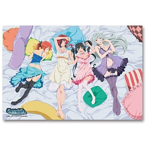Minnano-Kuji Is It Wrong to Try to Pick Up Girls in a Dungeon Desk mat C Award queue Goddess Loki,Hephaistos,Freya,Familia Myth by Minnano kuji