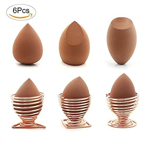 Makeup Sponge Holder Beauty Sponge Holder Drying Rack Egg Powder Puff Display Stand (3 Pack)-Soft Foundation Blending Sponge, Flawless Beauty Blender (3 Pack)