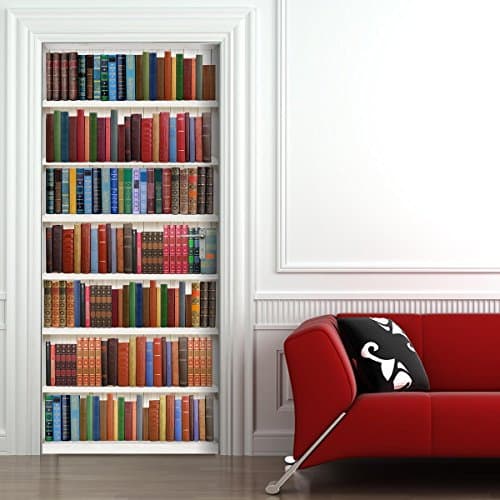 Door Wallpaper self adhesive - BOOKSHELF