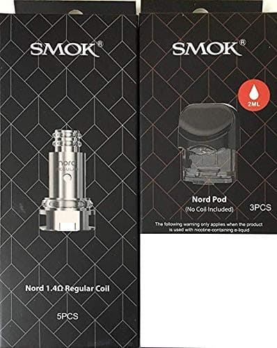 (5-Pack) Genuine Nord 1.4 ohm Coils & (3-Pack) Pod/Cartridge Bundle