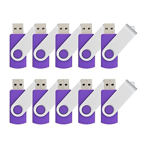 JOIOT 4GB USB 2.0 Flash Drive, 10 Pieces - Purple