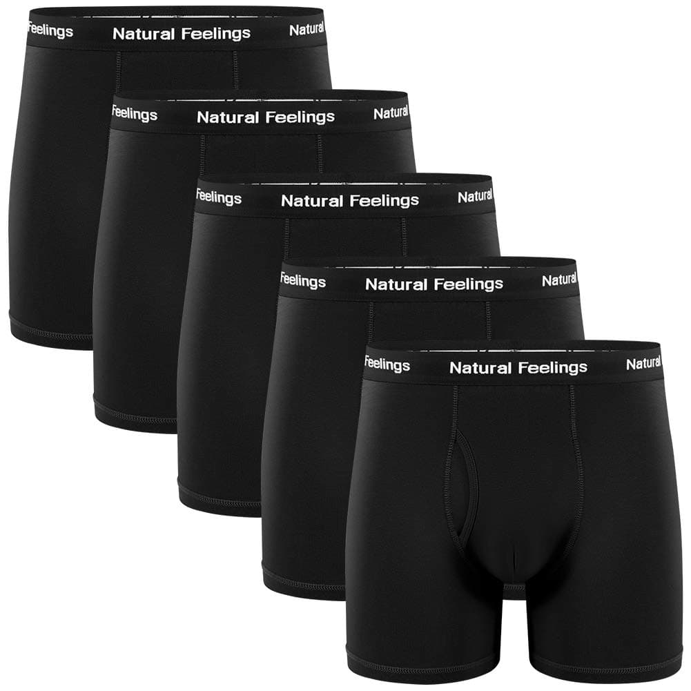 Boxer Briefs Mens Underwear Men Pack Soft Cotton Open Fly Underwear