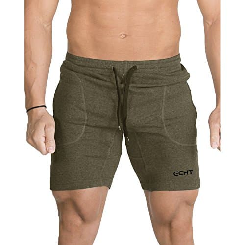 ECHT Repel Knit Short Khaki Tight Fitted Sport Training Hard Gym Bodybuilding