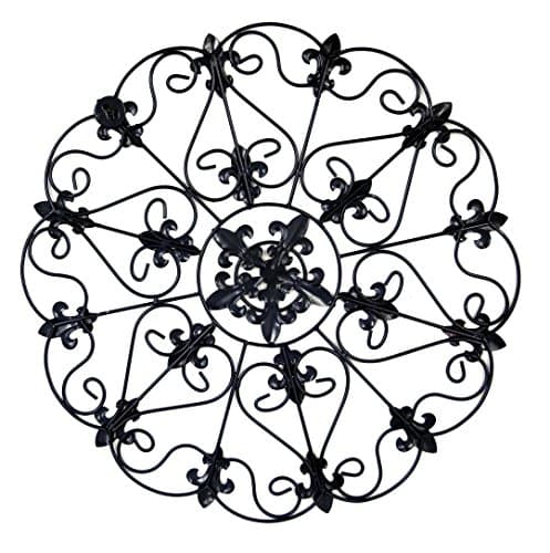 Wall Decor Metal, 16-Inch, Black