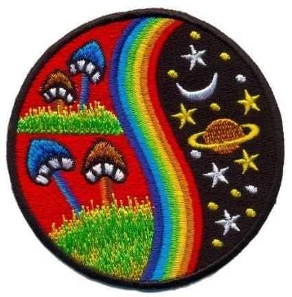 Mushroom Hippie Boho Retro Pot Lsd Love Peace Applique Iron Patch