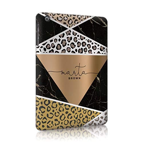 Personalised iPad 2/3/4 Tirita Case Hard Cover PRINTED GLITTER, NO REAL GLITTER Animal Print Snake Rose Gold Leopard Skin Custom Initials Name