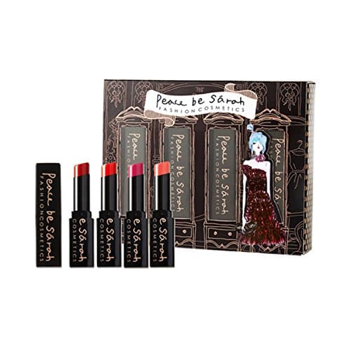 PEACE BE SARAH Diva Shimmer Lip Color Gift Set Water Holding Capability Semi solid Type Relaxed Fitting Glittering Lips 4 Colors