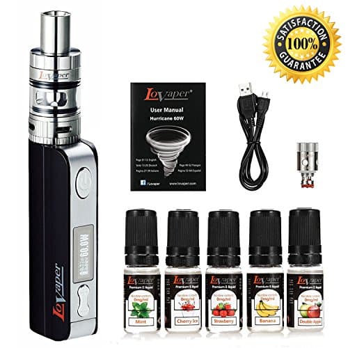 Ecig 60W Vape Kit , TC E Cig, 2200mAh OLED Screen Box Mod E Cigarette Battery, 0.3ohm Top Fill Sub Ohm Vape Tank, VW/TC Mod Box TPD Compliant No Nicotine E Cig Vapour Kit