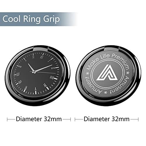 Phone Ring holder, 2 Pieces, phone stand holder Universal Grip Finger Grip Car Mount Phone Ring Grip 360 rotation For iPhone 7 7 Plus Samsung Galaxy LG Smartphones and Tablets (Father's Day Offer)