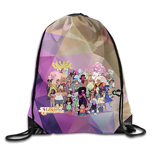 Creative Design Steven Universe Cartoon All Together Drawstring Backpack Sport Bag for Men and Women