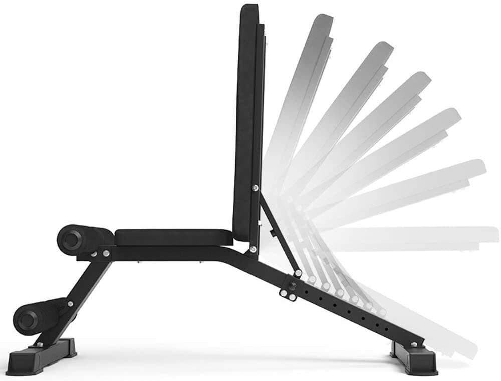 Workout Bench Flat, Adjustable Weight Bench for Unisex Adult, Training Sit Up All-in-one Workout Heavy Duty, Flat Incline Decline Multiuse Exercise Home Gym