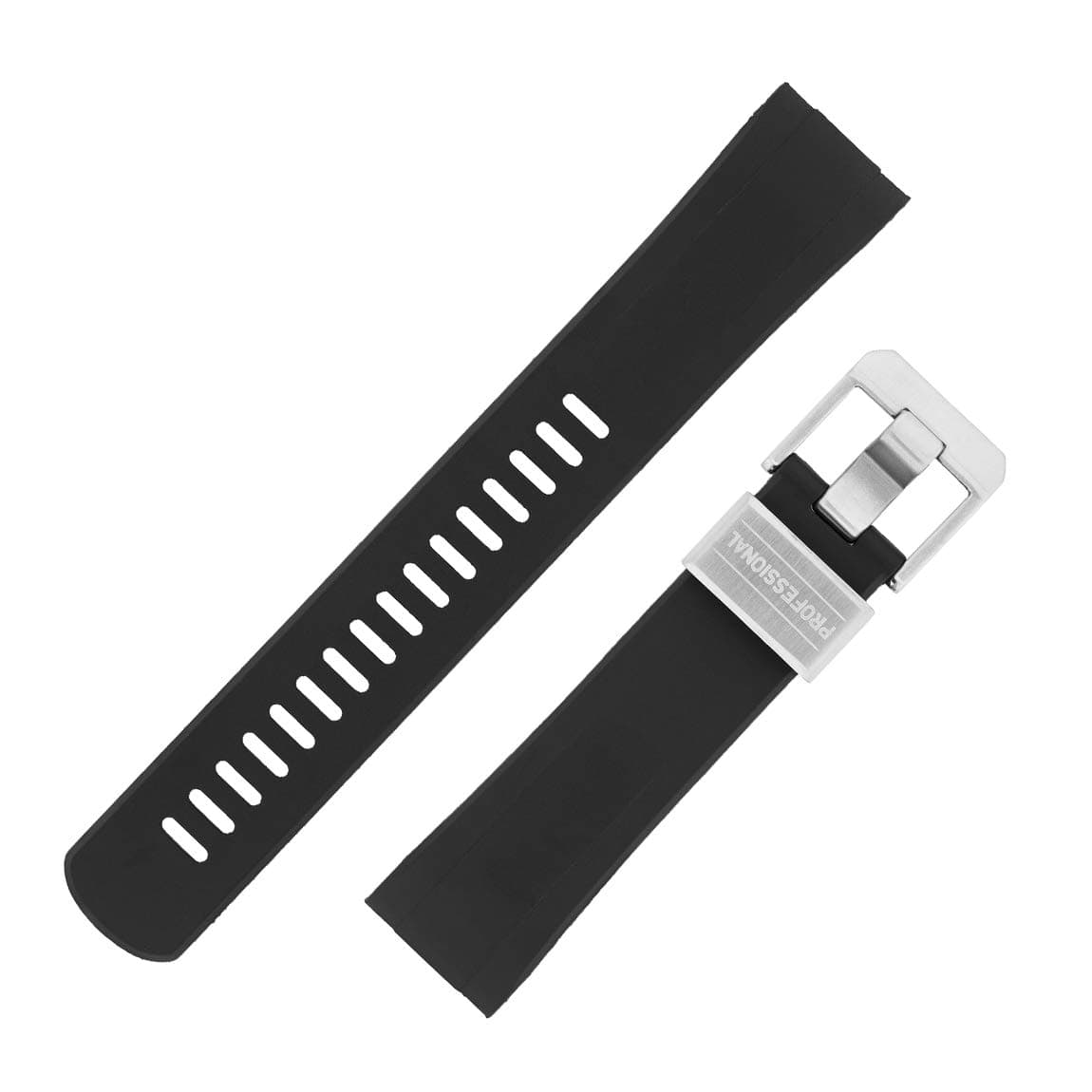 CRAFTER BLUE CB08 Rubber Watch Strap for Seiko 'New' Turtle Series – Black