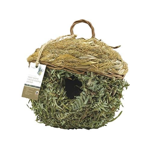 Reed Weave Natural Roosting Pocket for Birds