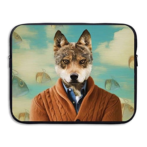 Mr.Wolf Laptop Sleeve Bag Water-resistant Neoprene Notebook Computer Case Carrying Bag