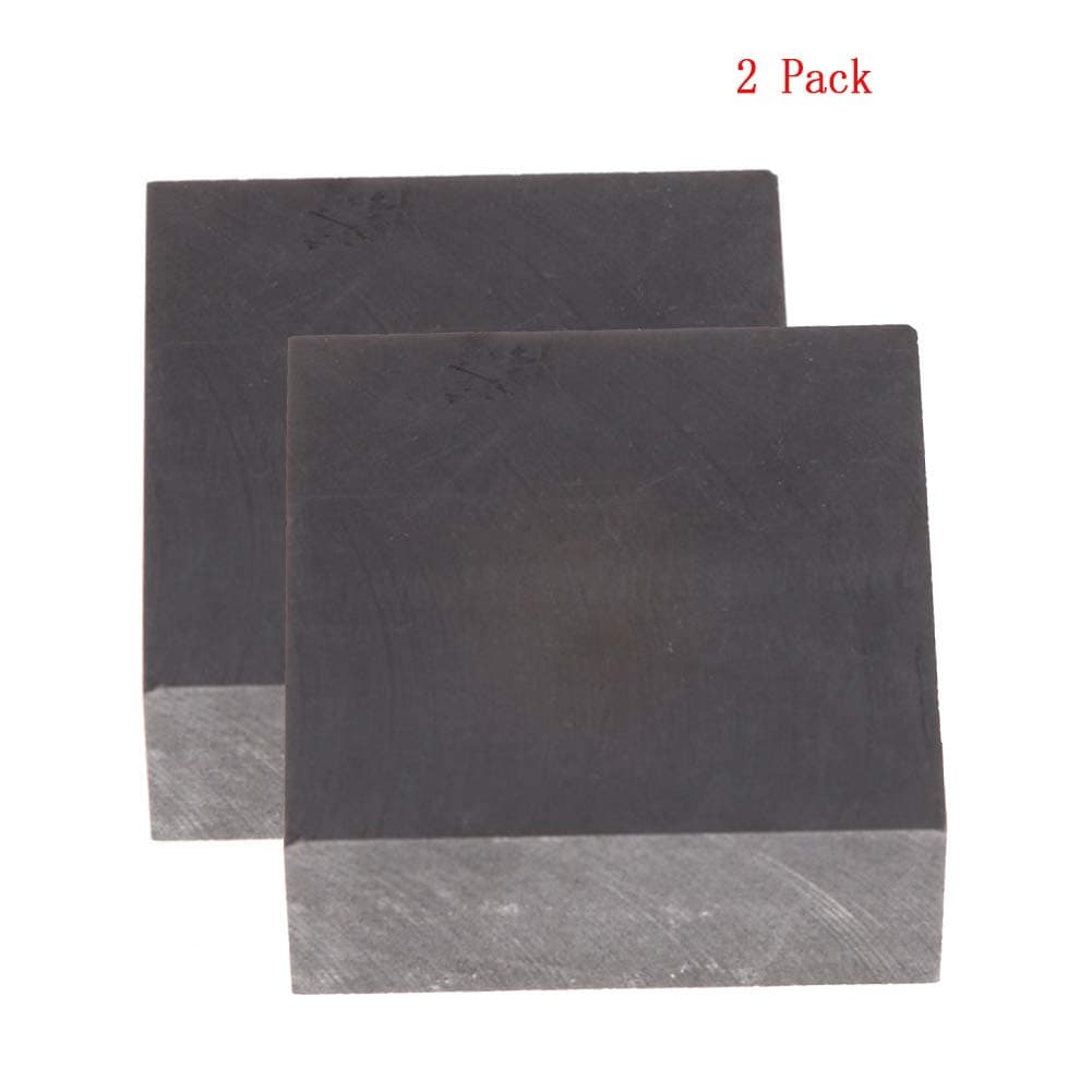 Dumadf Graphite Block High Purity 99.9% Electrode Casting Tool Rectangle Plate 50x50x20mm - 2 Pcs