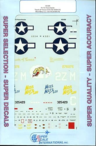 SuperScale Decals 1:48 P-47D Razorbacks Touch of Texas Miss Mary Lou #48-606