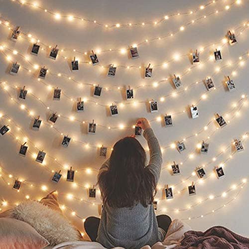 Adecorty Christmas String Lights 66ft 200 LED Fairy String Lights USB Powered Fairy Lights with Remote,Twinkle Firefly Lights Warm White Starry String Lights for Bedroom Wedding Party Decor Indoor