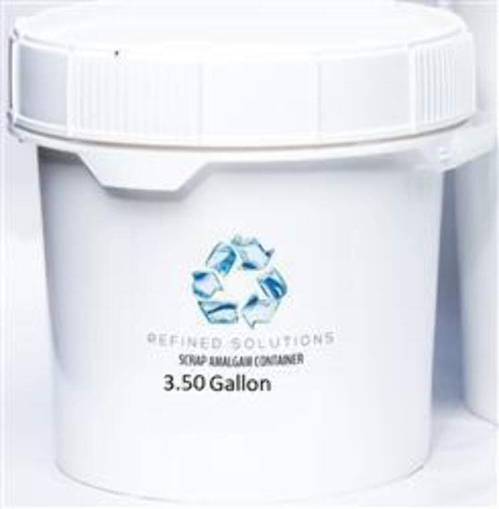 Refined Solutions Dental Office Scrap Amalgam Collection Buckets (3.5 Gallons)